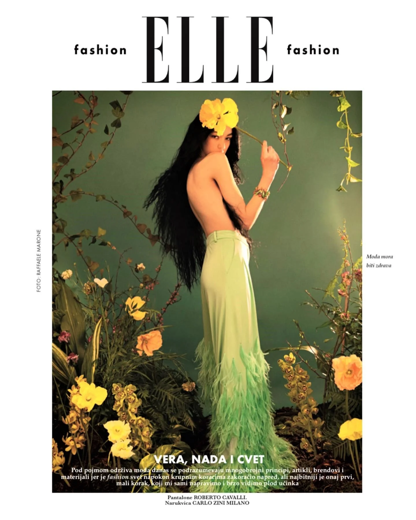 Raffaele Marone Images ELLE Serbia's April 2022 Green Theme — Anne